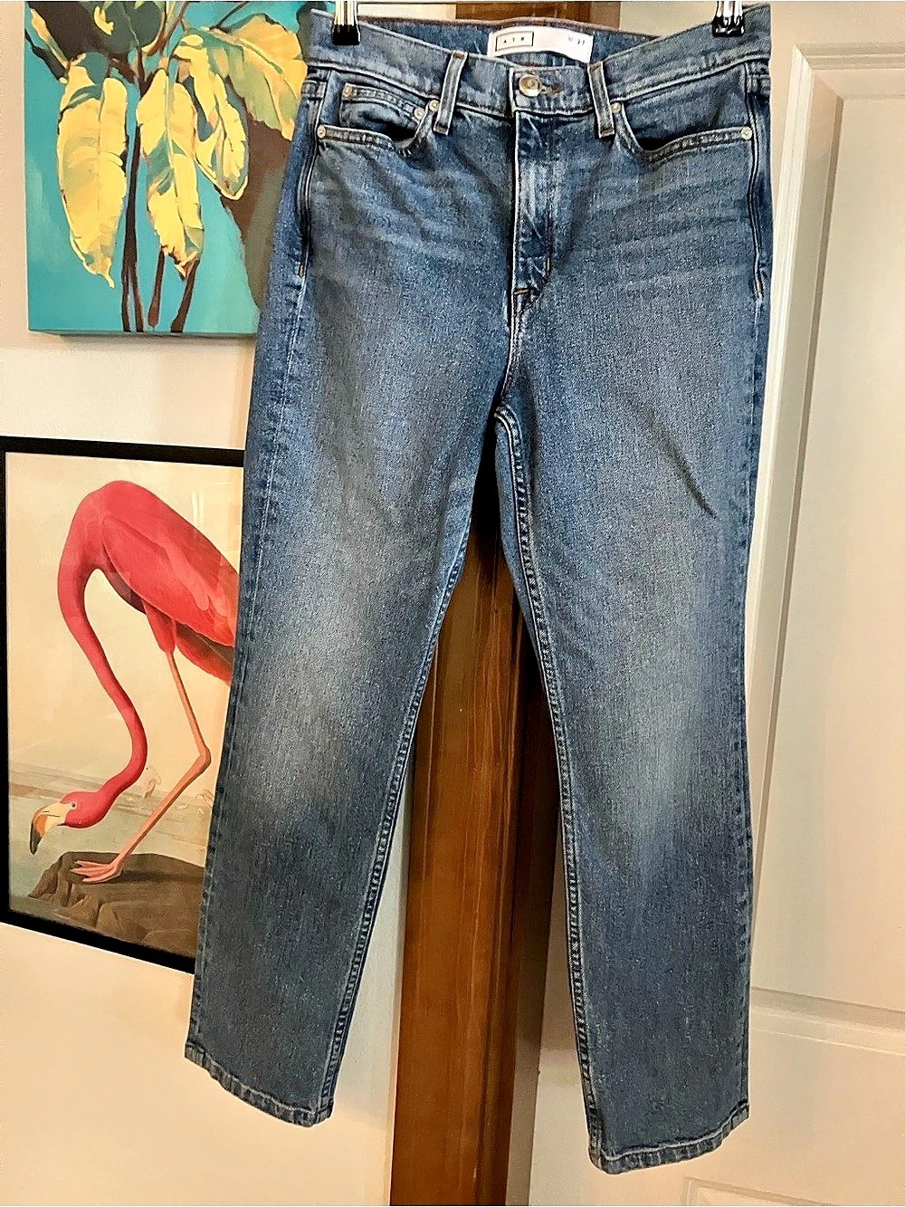 AYR The Secret Sauce Jeans Straight Leg Blue Waist 27